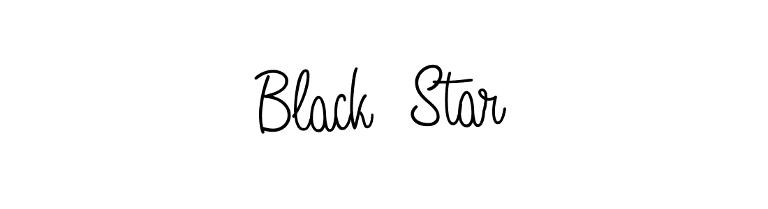 Make a beautiful signature design for name Black  Star. With this signature (Angelique-Rose-font-FFP) style, you can create a handwritten signature for free. Black  Star signature style 5 images and pictures png