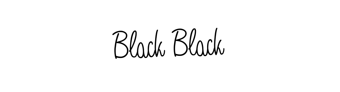 Make a beautiful signature design for name Black Black. With this signature (Angelique-Rose-font-FFP) style, you can create a handwritten signature for free. Black Black signature style 5 images and pictures png