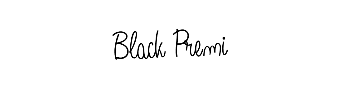 Black Premi stylish signature style. Best Handwritten Sign (Angelique-Rose-font-FFP) for my name. Handwritten Signature Collection Ideas for my name Black Premi. Black Premi signature style 5 images and pictures png