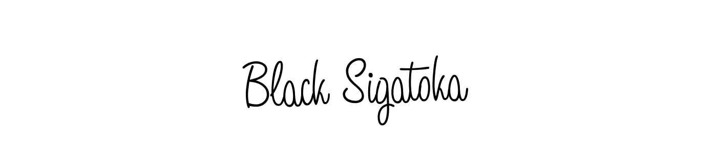 The best way (Angelique-Rose-font-FFP) to make a short signature is to pick only two or three words in your name. The name Black Sigatoka include a total of six letters. For converting this name. Black Sigatoka signature style 5 images and pictures png