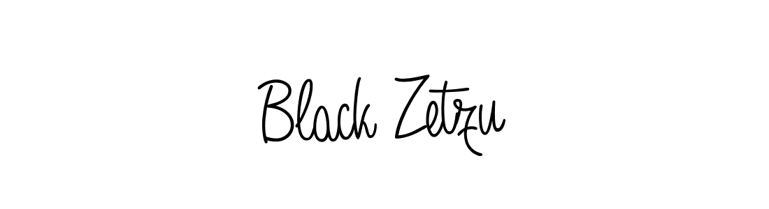 Design your own signature with our free online signature maker. With this signature software, you can create a handwritten (Angelique-Rose-font-FFP) signature for name Black Zetzu. Black Zetzu signature style 5 images and pictures png