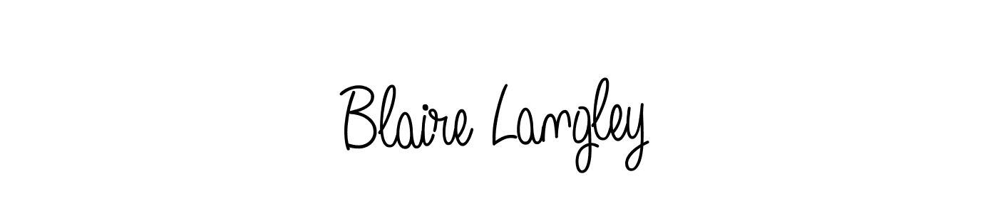 Best and Professional Signature Style for Blaire Langley. Angelique-Rose-font-FFP Best Signature Style Collection. Blaire Langley signature style 5 images and pictures png