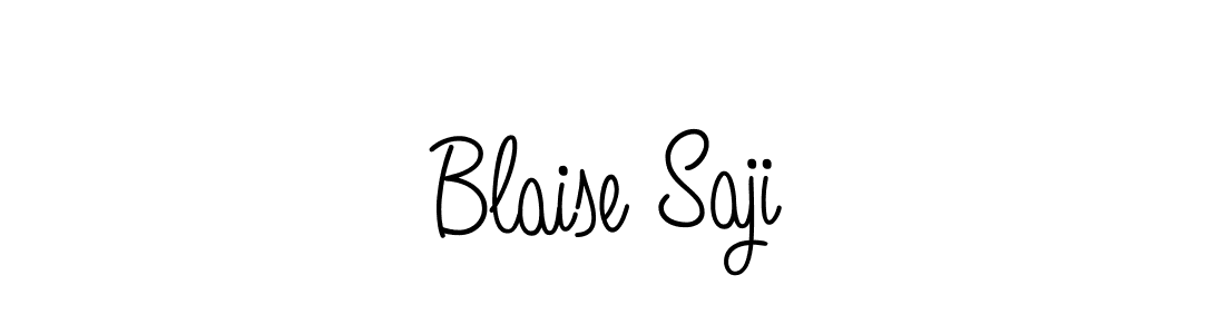 Design your own signature with our free online signature maker. With this signature software, you can create a handwritten (Angelique-Rose-font-FFP) signature for name Blaise Saji. Blaise Saji signature style 5 images and pictures png