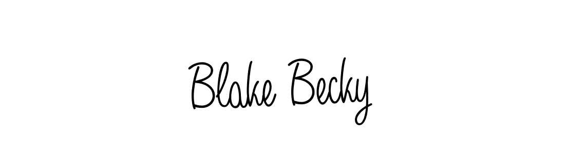 Design your own signature with our free online signature maker. With this signature software, you can create a handwritten (Angelique-Rose-font-FFP) signature for name Blake Becky. Blake Becky signature style 5 images and pictures png