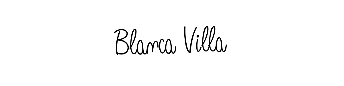 Also we have Blanca Villa name is the best signature style. Create professional handwritten signature collection using Angelique-Rose-font-FFP autograph style. Blanca Villa signature style 5 images and pictures png