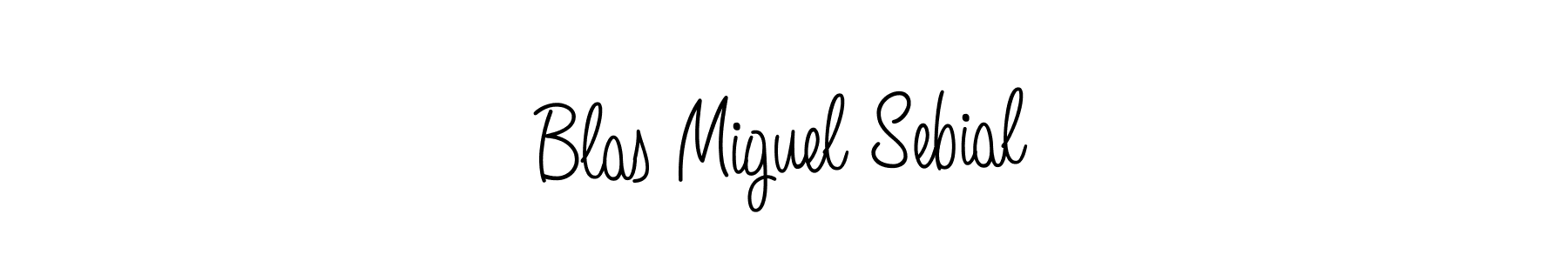 Also we have Blas Miguel Sebial name is the best signature style. Create professional handwritten signature collection using Angelique-Rose-font-FFP autograph style. Blas Miguel Sebial signature style 5 images and pictures png