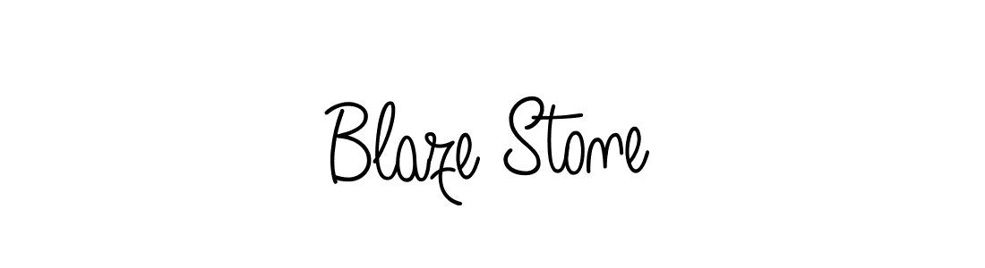 Make a beautiful signature design for name Blaze Stone. With this signature (Angelique-Rose-font-FFP) style, you can create a handwritten signature for free. Blaze Stone signature style 5 images and pictures png