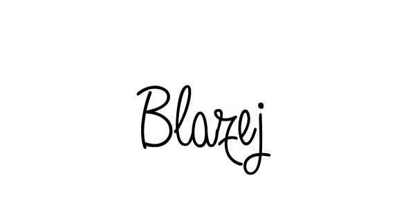 Blazej stylish signature style. Best Handwritten Sign (Angelique-Rose-font-FFP) for my name. Handwritten Signature Collection Ideas for my name Blazej. Blazej signature style 5 images and pictures png