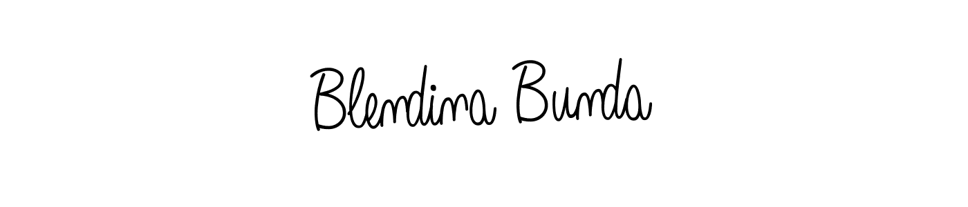 Best and Professional Signature Style for Blendina Bunda. Angelique-Rose-font-FFP Best Signature Style Collection. Blendina Bunda signature style 5 images and pictures png