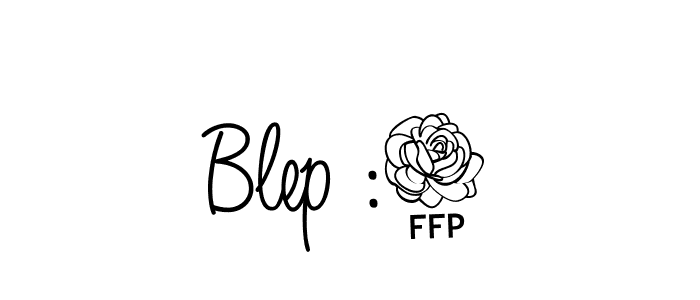 You should practise on your own different ways (Angelique-Rose-font-FFP) to write your name (Blep :3) in signature. don't let someone else do it for you. Blep :3 signature style 5 images and pictures png