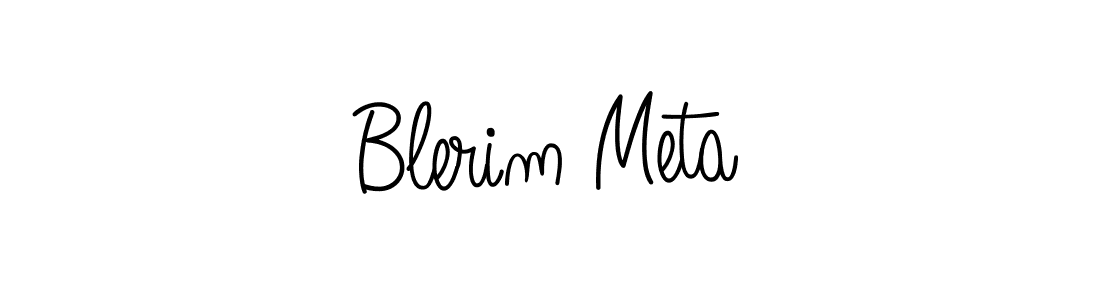 Create a beautiful signature design for name Blerim Meta. With this signature (Angelique-Rose-font-FFP) fonts, you can make a handwritten signature for free. Blerim Meta signature style 5 images and pictures png