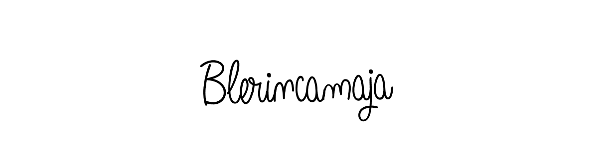 Create a beautiful signature design for name Blerincamaja. With this signature (Angelique-Rose-font-FFP) fonts, you can make a handwritten signature for free. Blerincamaja signature style 5 images and pictures png