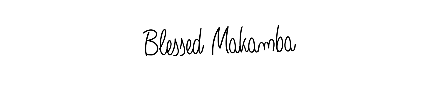 if you are searching for the best signature style for your name Blessed Makamba. so please give up your signature search. here we have designed multiple signature styles  using Angelique-Rose-font-FFP. Blessed Makamba signature style 5 images and pictures png