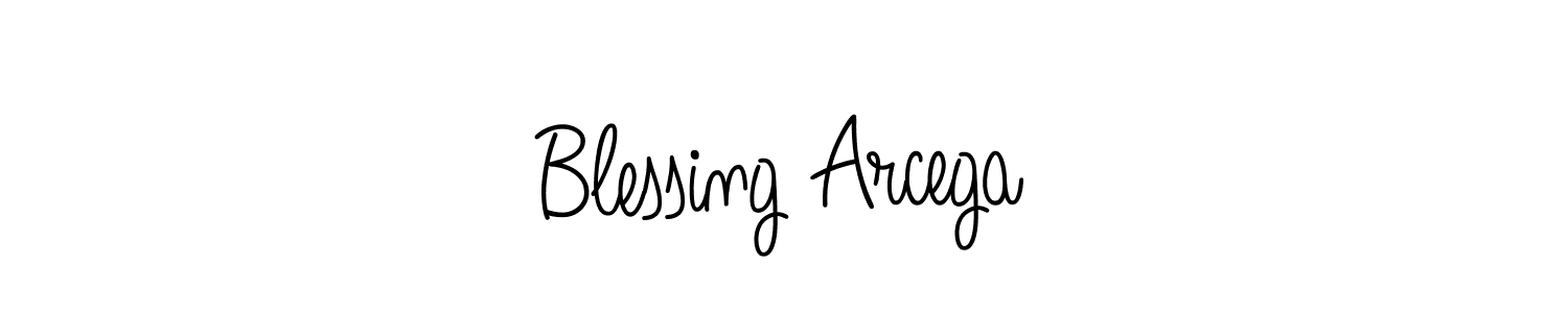 Angelique-Rose-font-FFP is a professional signature style that is perfect for those who want to add a touch of class to their signature. It is also a great choice for those who want to make their signature more unique. Get Blessing Arcega name to fancy signature for free. Blessing Arcega signature style 5 images and pictures png