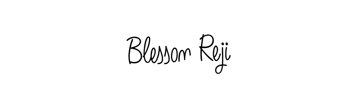 Similarly Angelique-Rose-font-FFP is the best handwritten signature design. Signature creator online .You can use it as an online autograph creator for name Blesson Reji. Blesson Reji signature style 5 images and pictures png