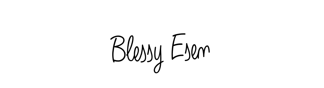 Once you've used our free online signature maker to create your best signature Angelique-Rose-font-FFP style, it's time to enjoy all of the benefits that Blessy Esen name signing documents. Blessy Esen signature style 5 images and pictures png
