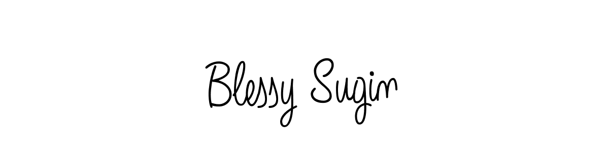 Design your own signature with our free online signature maker. With this signature software, you can create a handwritten (Angelique-Rose-font-FFP) signature for name Blessy Sugin. Blessy Sugin signature style 5 images and pictures png