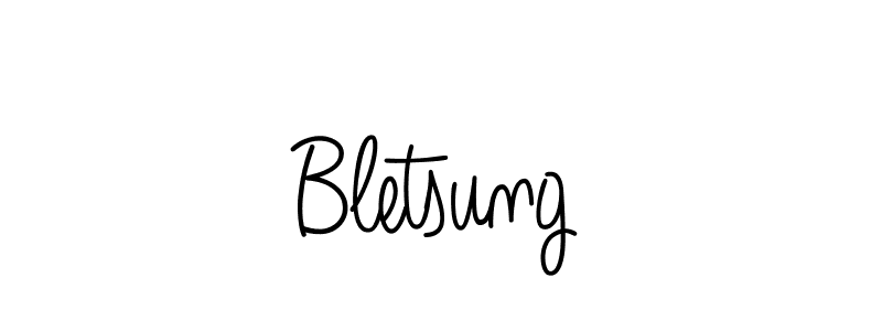 Create a beautiful signature design for name Bletsung. With this signature (Angelique-Rose-font-FFP) fonts, you can make a handwritten signature for free. Bletsung signature style 5 images and pictures png