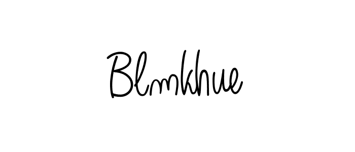 Best and Professional Signature Style for Blmkhue. Angelique-Rose-font-FFP Best Signature Style Collection. Blmkhue signature style 5 images and pictures png