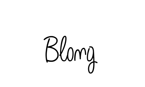 How to make Blong signature? Angelique-Rose-font-FFP is a professional autograph style. Create handwritten signature for Blong name. Blong signature style 5 images and pictures png