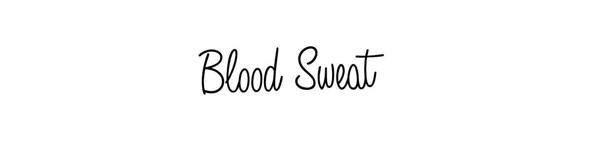 Design your own signature with our free online signature maker. With this signature software, you can create a handwritten (Angelique-Rose-font-FFP) signature for name Blood Sweat . Blood Sweat  signature style 5 images and pictures png