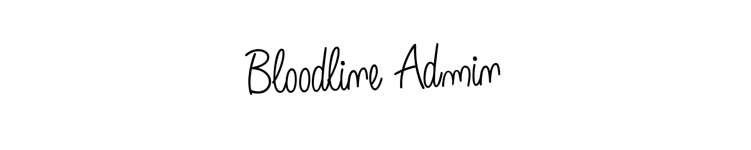 Use a signature maker to create a handwritten signature online. With this signature software, you can design (Angelique-Rose-font-FFP) your own signature for name Bloodline Admin. Bloodline Admin signature style 5 images and pictures png
