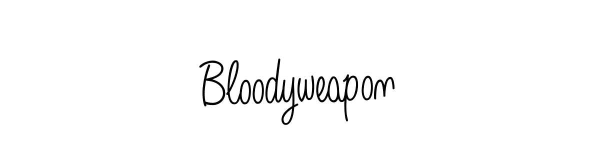 Once you've used our free online signature maker to create your best signature Angelique-Rose-font-FFP style, it's time to enjoy all of the benefits that Bloodyweapon name signing documents. Bloodyweapon signature style 5 images and pictures png
