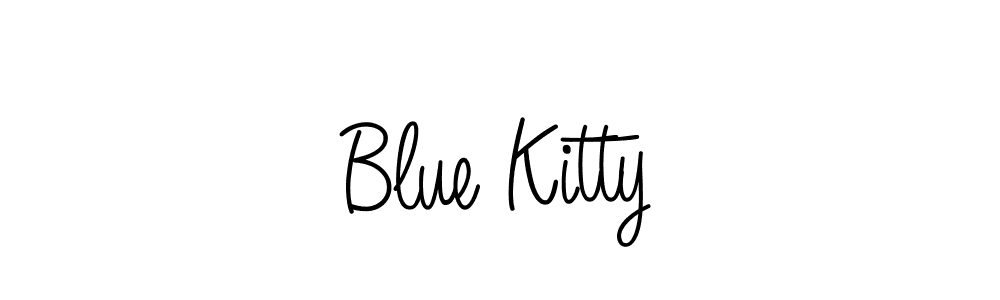 How to make Blue Kitty name signature. Use Angelique-Rose-font-FFP style for creating short signs online. This is the latest handwritten sign. Blue Kitty signature style 5 images and pictures png