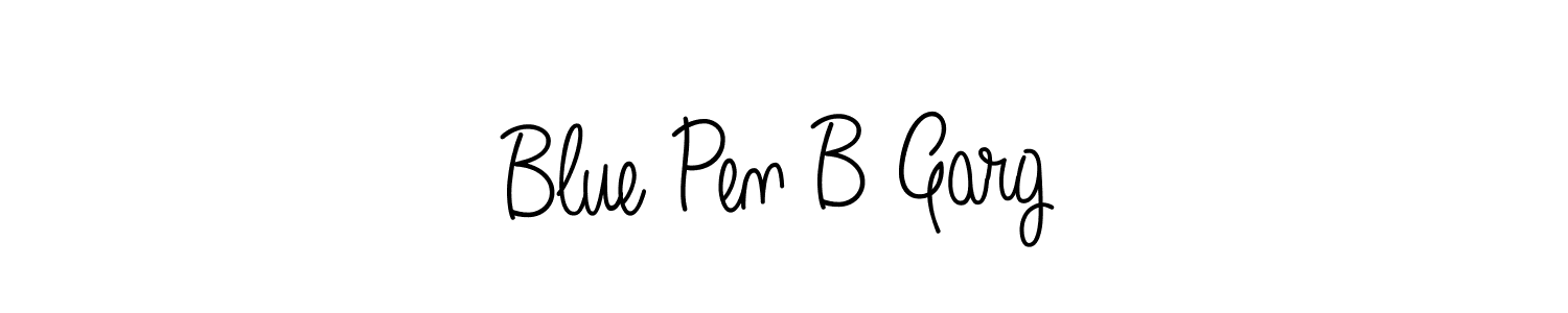 Design your own signature with our free online signature maker. With this signature software, you can create a handwritten (Angelique-Rose-font-FFP) signature for name Blue Pen B Garg. Blue Pen B Garg signature style 5 images and pictures png