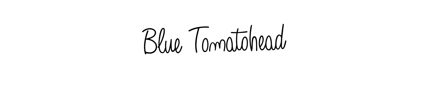 Blue Tomatohead stylish signature style. Best Handwritten Sign (Angelique-Rose-font-FFP) for my name. Handwritten Signature Collection Ideas for my name Blue Tomatohead. Blue Tomatohead signature style 5 images and pictures png