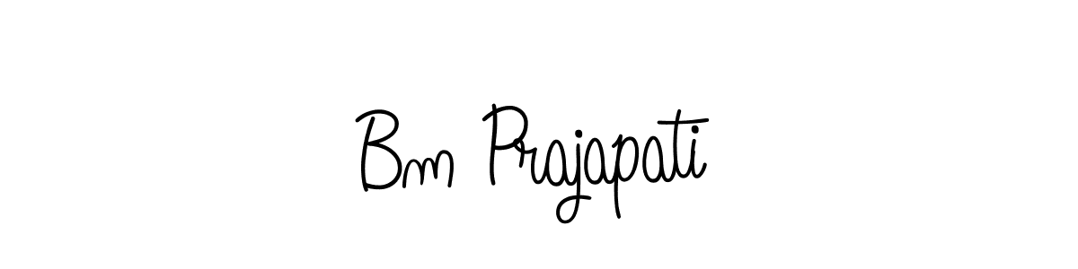 How to Draw Bm Prajapati signature style? Angelique-Rose-font-FFP is a latest design signature styles for name Bm Prajapati. Bm Prajapati signature style 5 images and pictures png