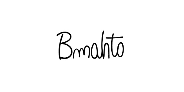 Design your own signature with our free online signature maker. With this signature software, you can create a handwritten (Angelique-Rose-font-FFP) signature for name Bmahto. Bmahto signature style 5 images and pictures png