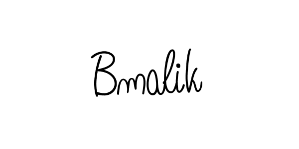 Bmalik stylish signature style. Best Handwritten Sign (Angelique-Rose-font-FFP) for my name. Handwritten Signature Collection Ideas for my name Bmalik. Bmalik signature style 5 images and pictures png