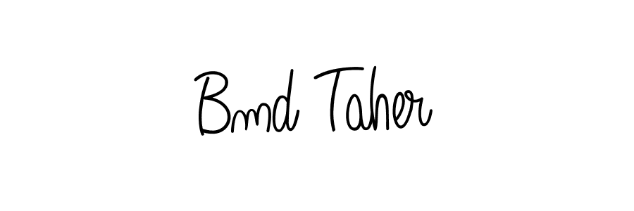 How to Draw Bmd Taher signature style? Angelique-Rose-font-FFP is a latest design signature styles for name Bmd Taher. Bmd Taher signature style 5 images and pictures png