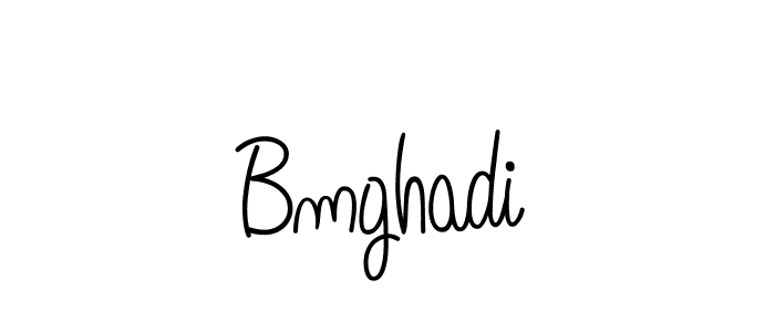 The best way (Angelique-Rose-font-FFP) to make a short signature is to pick only two or three words in your name. The name Bmghadi include a total of six letters. For converting this name. Bmghadi signature style 5 images and pictures png