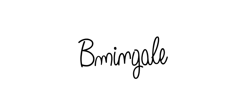 Design your own signature with our free online signature maker. With this signature software, you can create a handwritten (Angelique-Rose-font-FFP) signature for name Bmingale. Bmingale signature style 5 images and pictures png