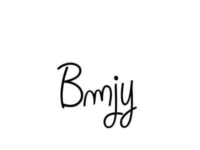 Use a signature maker to create a handwritten signature online. With this signature software, you can design (Angelique-Rose-font-FFP) your own signature for name Bmjy. Bmjy signature style 5 images and pictures png