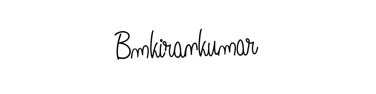 Bmkirankumar stylish signature style. Best Handwritten Sign (Angelique-Rose-font-FFP) for my name. Handwritten Signature Collection Ideas for my name Bmkirankumar. Bmkirankumar signature style 5 images and pictures png