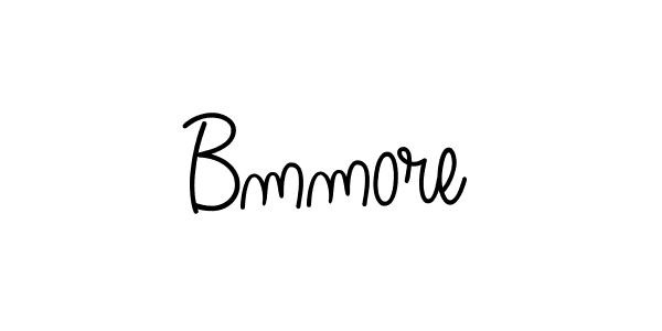 The best way (Angelique-Rose-font-FFP) to make a short signature is to pick only two or three words in your name. The name Bmmore include a total of six letters. For converting this name. Bmmore signature style 5 images and pictures png