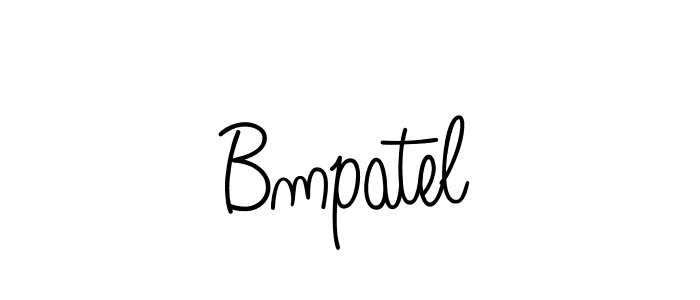 How to make Bmpatel signature? Angelique-Rose-font-FFP is a professional autograph style. Create handwritten signature for Bmpatel name. Bmpatel signature style 5 images and pictures png