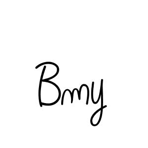 Make a beautiful signature design for name Bmy. With this signature (Angelique-Rose-font-FFP) style, you can create a handwritten signature for free. Bmy signature style 5 images and pictures png