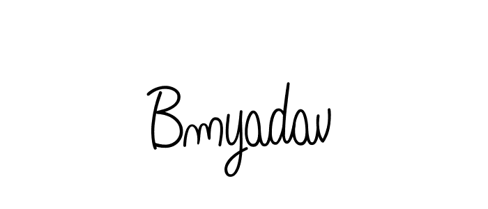 Angelique-Rose-font-FFP is a professional signature style that is perfect for those who want to add a touch of class to their signature. It is also a great choice for those who want to make their signature more unique. Get Bmyadav name to fancy signature for free. Bmyadav signature style 5 images and pictures png