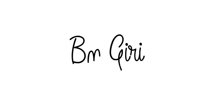 Also we have Bn Giri name is the best signature style. Create professional handwritten signature collection using Angelique-Rose-font-FFP autograph style. Bn Giri signature style 5 images and pictures png