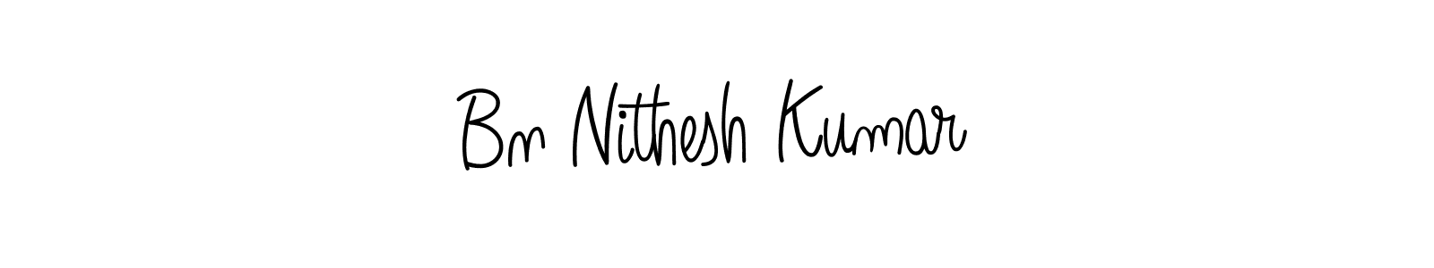 Here are the top 10 professional signature styles for the name Bn Nithesh Kumar. These are the best autograph styles you can use for your name. Bn Nithesh Kumar signature style 5 images and pictures png