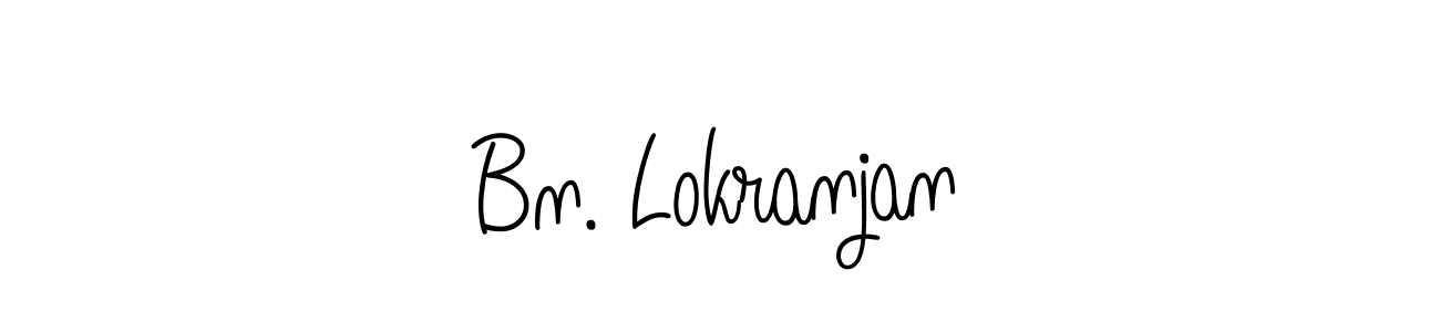 Also You can easily find your signature by using the search form. We will create Bn. Lokranjan name handwritten signature images for you free of cost using Angelique-Rose-font-FFP sign style. Bn. Lokranjan signature style 5 images and pictures png