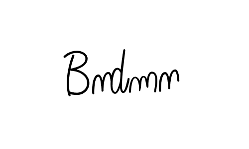Design your own signature with our free online signature maker. With this signature software, you can create a handwritten (Angelique-Rose-font-FFP) signature for name Bndmn. Bndmn signature style 5 images and pictures png
