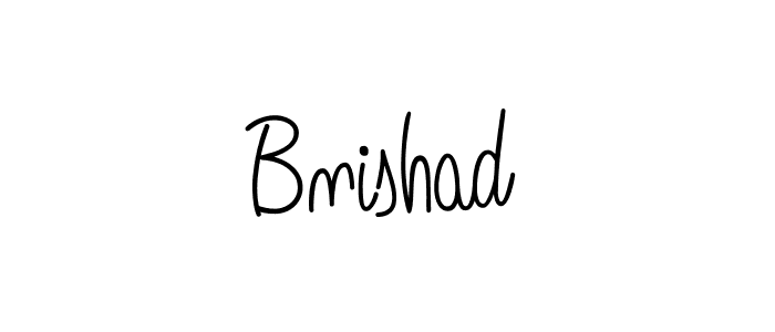 Create a beautiful signature design for name Bnishad. With this signature (Angelique-Rose-font-FFP) fonts, you can make a handwritten signature for free. Bnishad signature style 5 images and pictures png