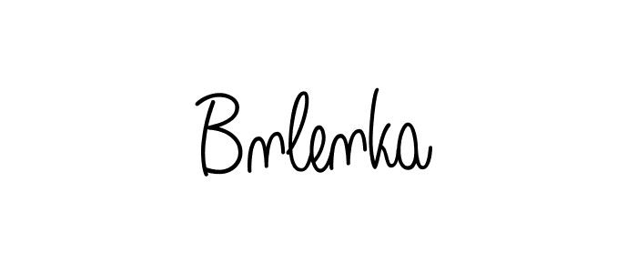 Make a beautiful signature design for name Bnlenka. Use this online signature maker to create a handwritten signature for free. Bnlenka signature style 5 images and pictures png