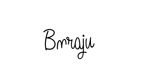 Use a signature maker to create a handwritten signature online. With this signature software, you can design (Angelique-Rose-font-FFP) your own signature for name Bnraju. Bnraju signature style 5 images and pictures png