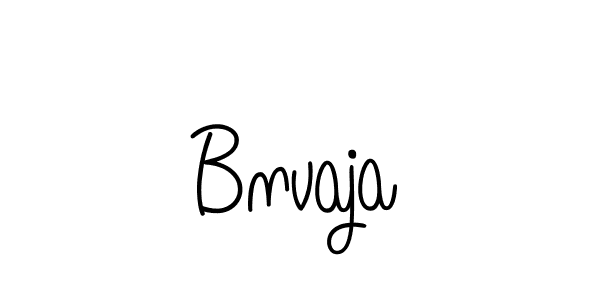 Make a beautiful signature design for name Bnvaja. With this signature (Angelique-Rose-font-FFP) style, you can create a handwritten signature for free. Bnvaja signature style 5 images and pictures png